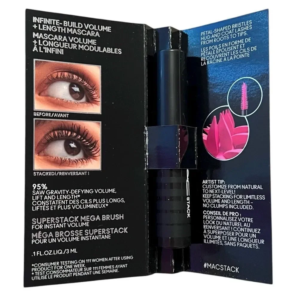 M.A.C. M.A.CStack Superstack Mega Brush Mascara 0.1 Fl. Oz. Pack Of 4